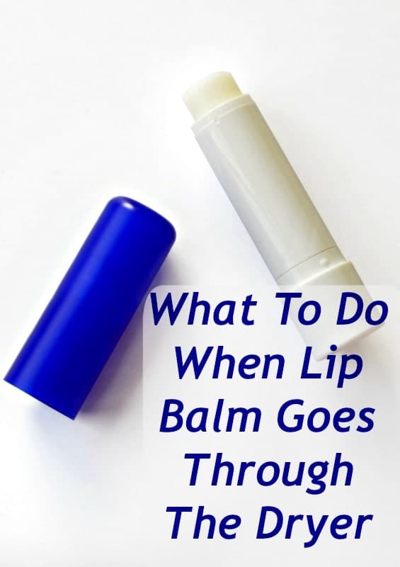 how to remove lip balm stains