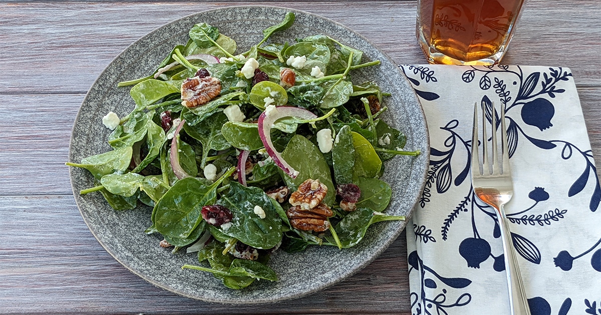 Wilted Spinach Salad