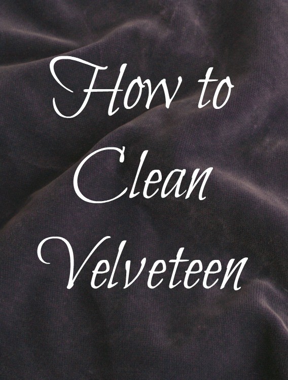 how to clean velveteen