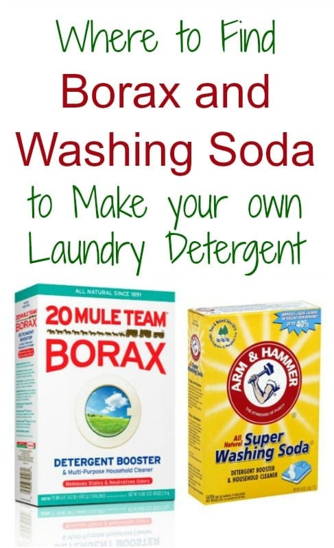 find borax and washing soda