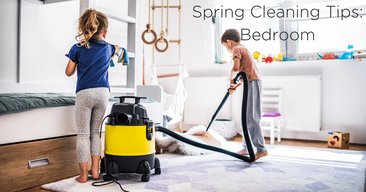 spring cleaning bedroom kids cleaning and vacuuming