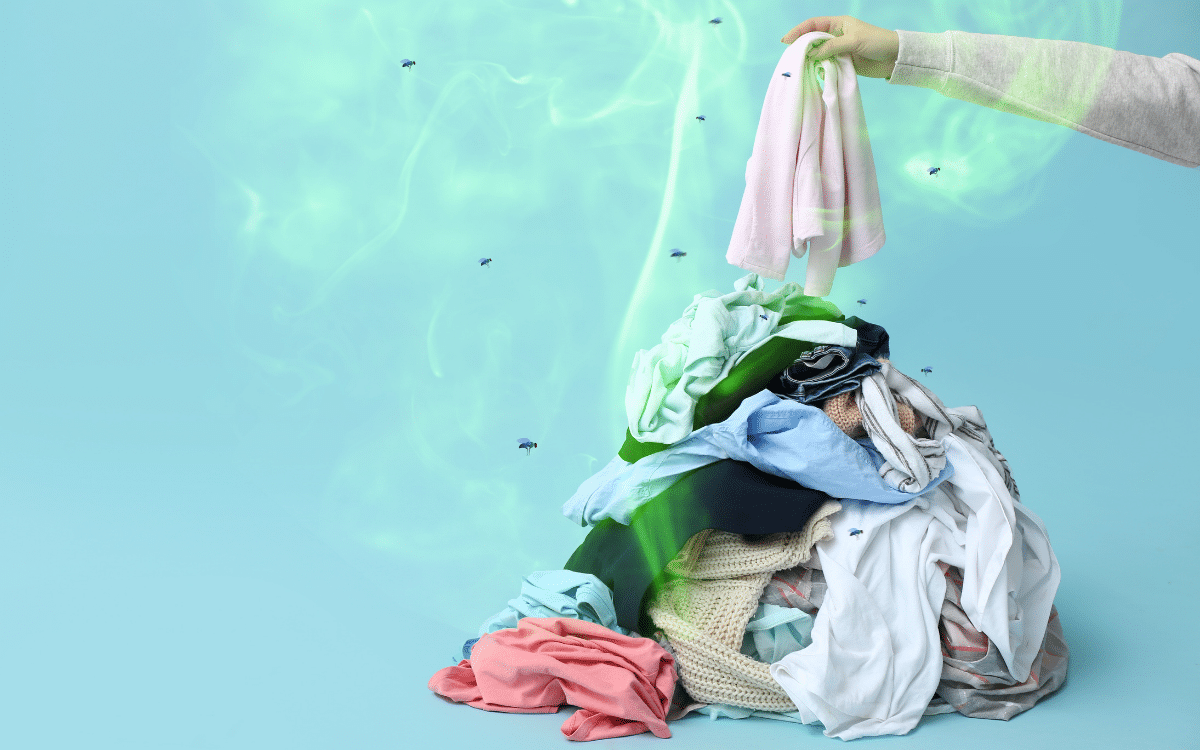 get rid of odors in material